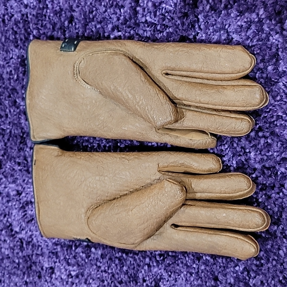 Vintage NWT Bambergers Made in Japan Nylon Sherpa gloves - Picture 2 of 11